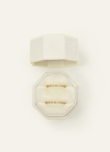 front Wedding Day Velvet Ring Box