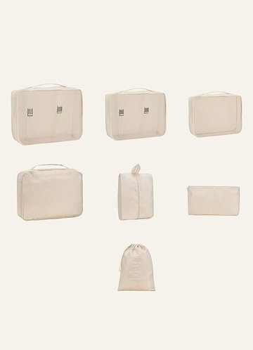 front 7-Piece Travel Packing Organizer Set