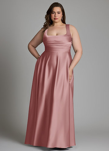 plus dusty rose bridesmaid dresses Size The Classy Burgundy Velvet