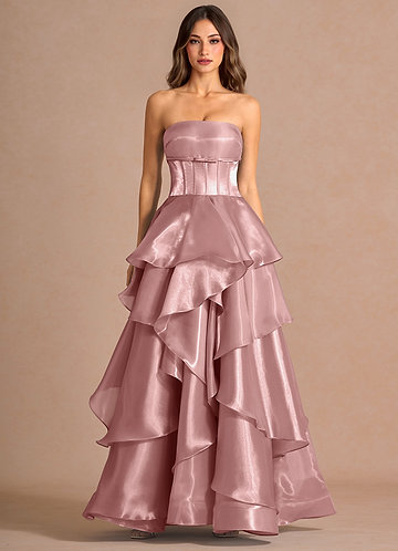 Odelia Powder Pink Maxi Dress image1