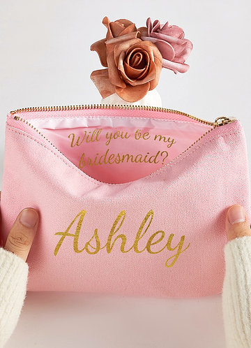 front Personalized Make Up Pouch