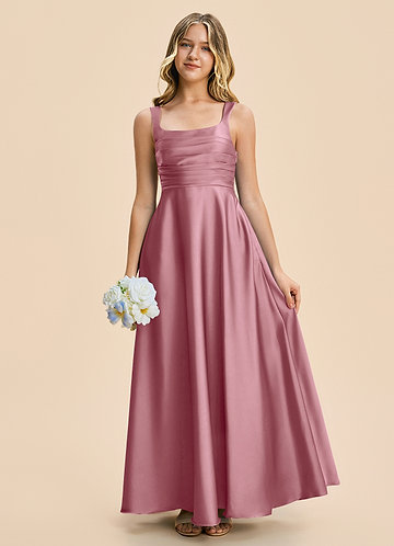Vintage Mauve Junior Bridesmaid Dresses