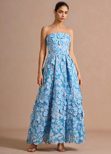 blue floral wedding guest dress Zapaka Women Flower A-Line Mother Of the Bride Off the Shoulder High Low Dress, Blue Flower / US12 Please note Floral Maxi Dress White Floral