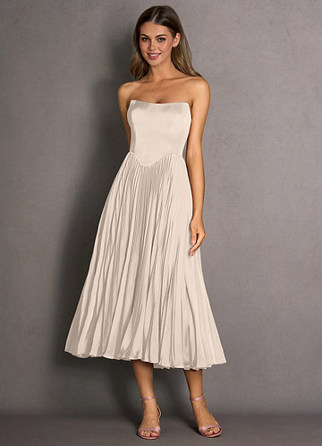 Celene Cream Midi Dress image1