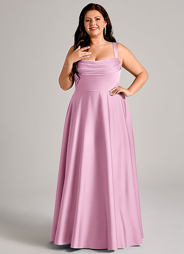 Candy Pink Plus Size Bridesmaid Dresses