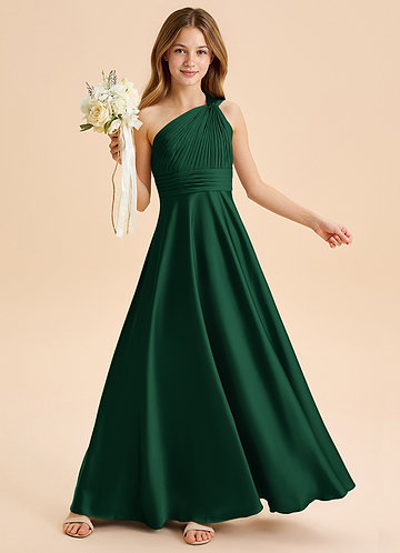 Dark Green Junior Bridesmaid Dresses