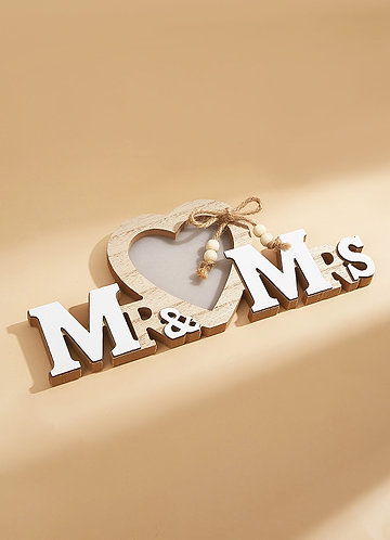 front Wooden Wedding Love Photo Frame