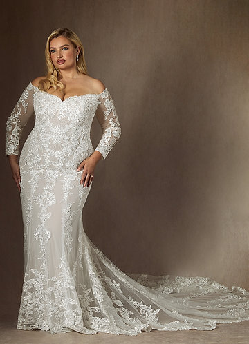 Plus Size Long Sleeve Wedding Gowns & Dresses