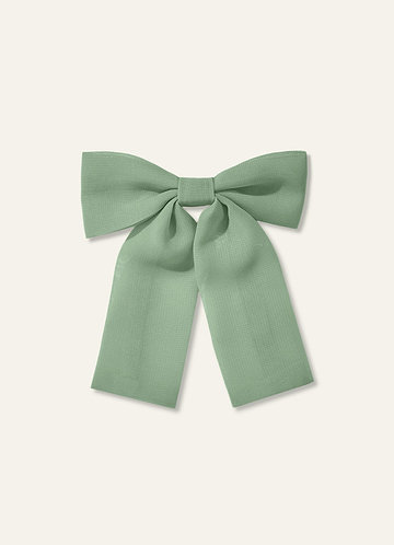 front Girls Chiffon Bow Hair Clip