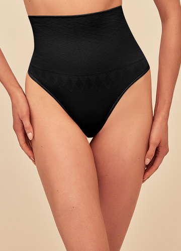 front_Seamless Mid-Waist Shaping Thong