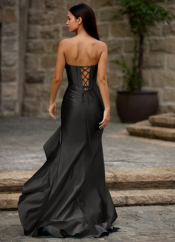 Siren Black Mermaid Prom Dress image1