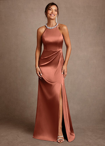 rehearsal dinner dresses for bridesmaid Ivory Charmeuse Halter Floor Length Dress babydoll nighties Size:2XL [65-70 kg] city hall wedding dress SUMWON WOMEN Football Tee