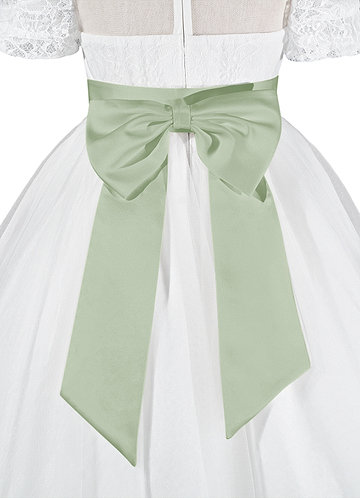 front Matte Satin Sash with Back Bow