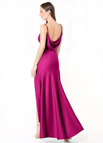 Robe Longue Rose Vif Alaija image1