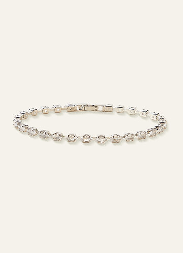 Mini Marquise Crystal Tennis Bracelet front