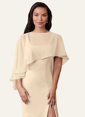 front Azazie Envoltório De Chiffon Wren De Cor Correspondente