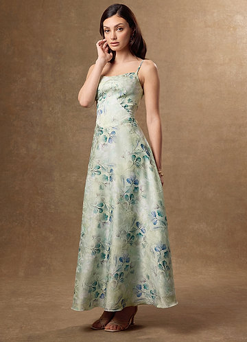 Delmy Spring Green Maxi Dress image1
