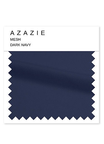 front Azazie Dark Navy Mesh Swatch