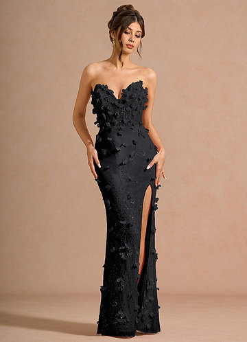 sachin and babi light blue dress Black Evening Dresses main image 0