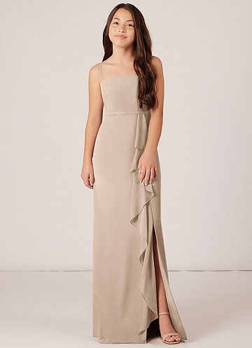 Taupe Junior Bridesmaid Dresses | Azazie