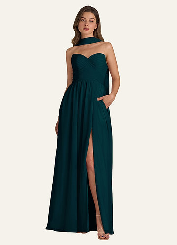 pine green color combination dress Vizcaya by Mori Lee 89473 - Long Sparkle Tulle/Metallic Lace Ballgown Dress