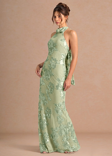 vestido Maxi Luz Verde Dillon image1