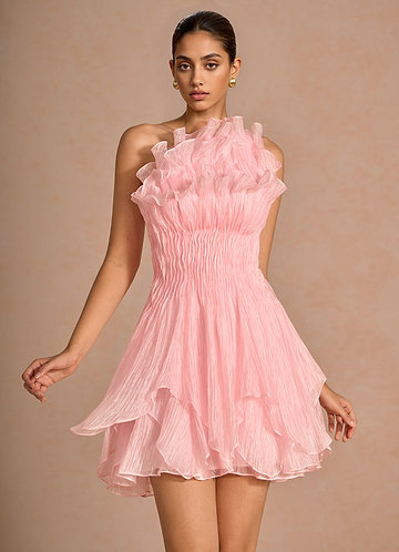 Ylisse Dusty Pink Mini Dress image1