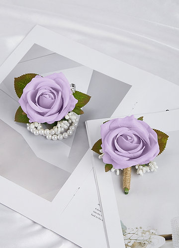 front Tvådelad Corsage och Boutonniere Set