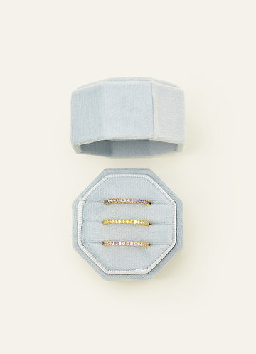 front Samtringbox für den Hochzeitstag