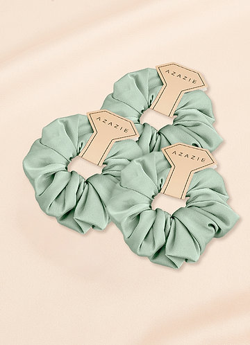 front Bridesmaid Stretch Satin Over Size Scrunchies