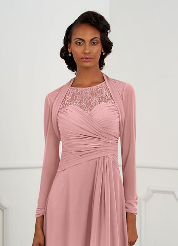 front Azazie Bijpassende Kleur Shyann Mesh Wrap