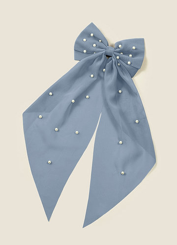 front Pearl Hair Bow Hair Clip
