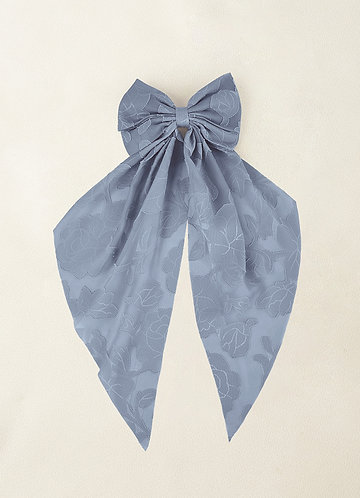 front Pinza para el cabello con lazo desgastado floral de color a juego