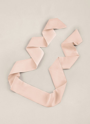 front Matching Color Stretch Satin Hair Scarf