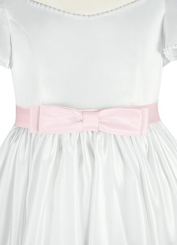 front Azazie Matching Color Satin Layered Bow Sash