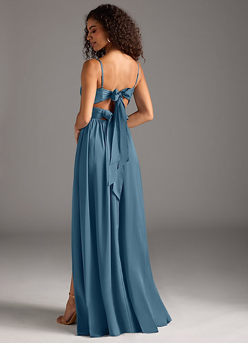 azazie delmar stretch satin dress Azazie Delmar Ready to Ship Matcha Stretch Satin Bridesmaid Dresses