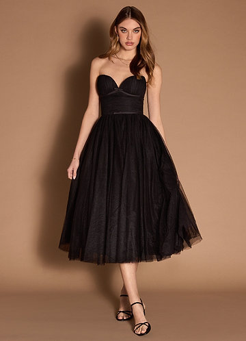 Andorra Black Midi Dress image1