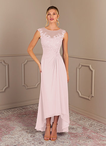 Pink chiffon mother outlet of the bride dresses