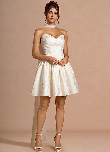 Astra French White Mini Dress image1