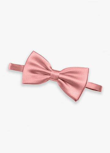 front Adjustable Metallic Satin Pre-Tied Bow Tie