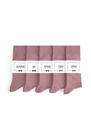 front Men's Dress Socks with Personalized Label