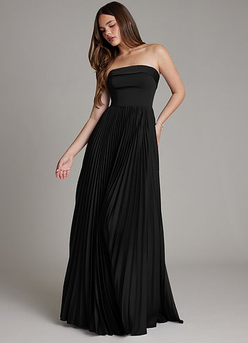 Black Straight Bridesmaid Dresses | Azazie