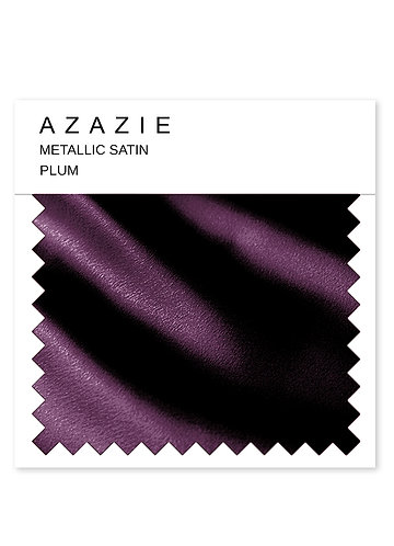 front Plum Metallic Satin Swatch