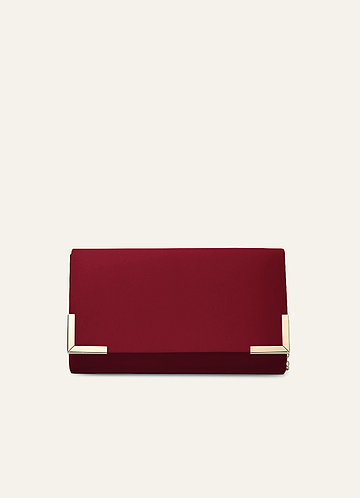 front Kuvertväska i matt satin i matchande färg