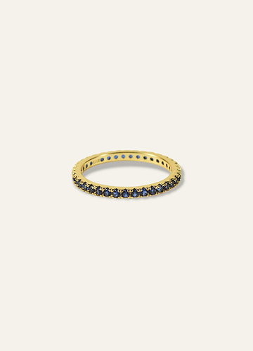 front 18K Gold Plated Birthstone Ring