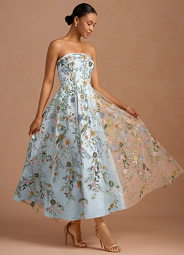 Evangeline Sky Blue Maxi Dress image1