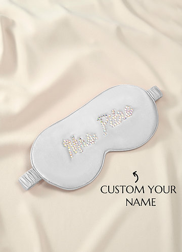 front Rhinestone Personalized Name Sleep Mask