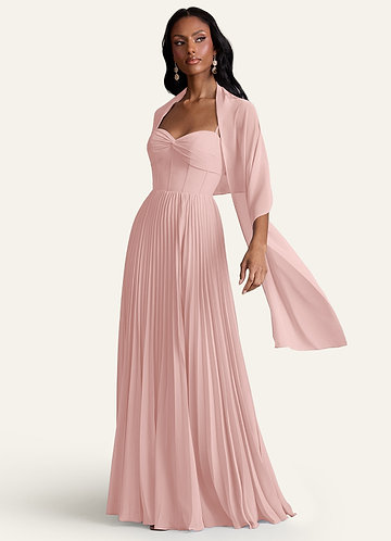 front Azazie Dopasowany kolor irlandzki szal szyfonowy