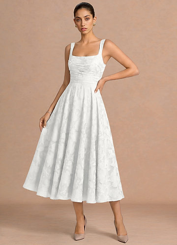 Azaria White Midi Dress image1