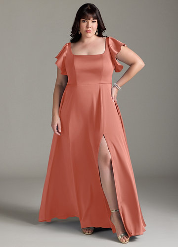 sachin and babi light blue dress Salmon Botticelli Dress main image 1